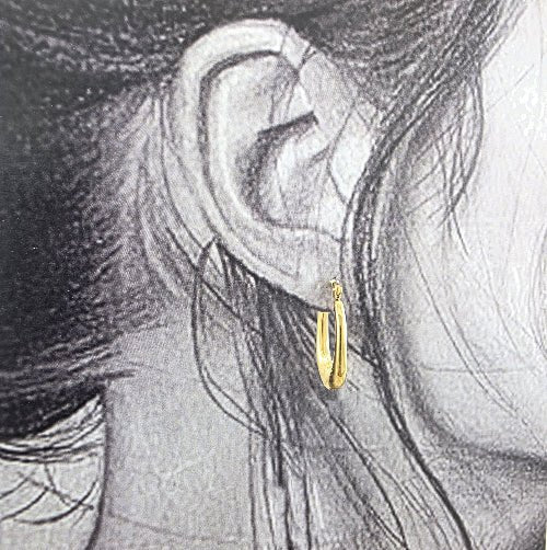 Créoles Goutte Lisse Dorées - Alberto Bijoux