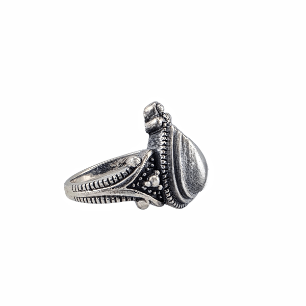 Nayla – Bague Goutte Orientale en Argent Sterling 925 - Alberto Bijoux