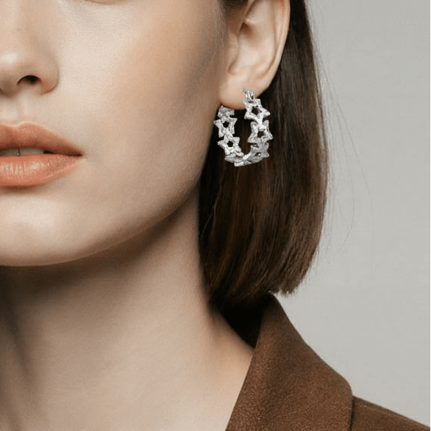 Boucles Sculptées Galaxy - Alberto Bijoux