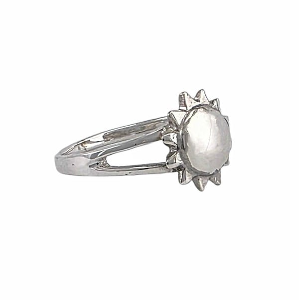 "Cosmos Argenté" - Bague Argent Solaire Sculptée - Alberto Bijoux