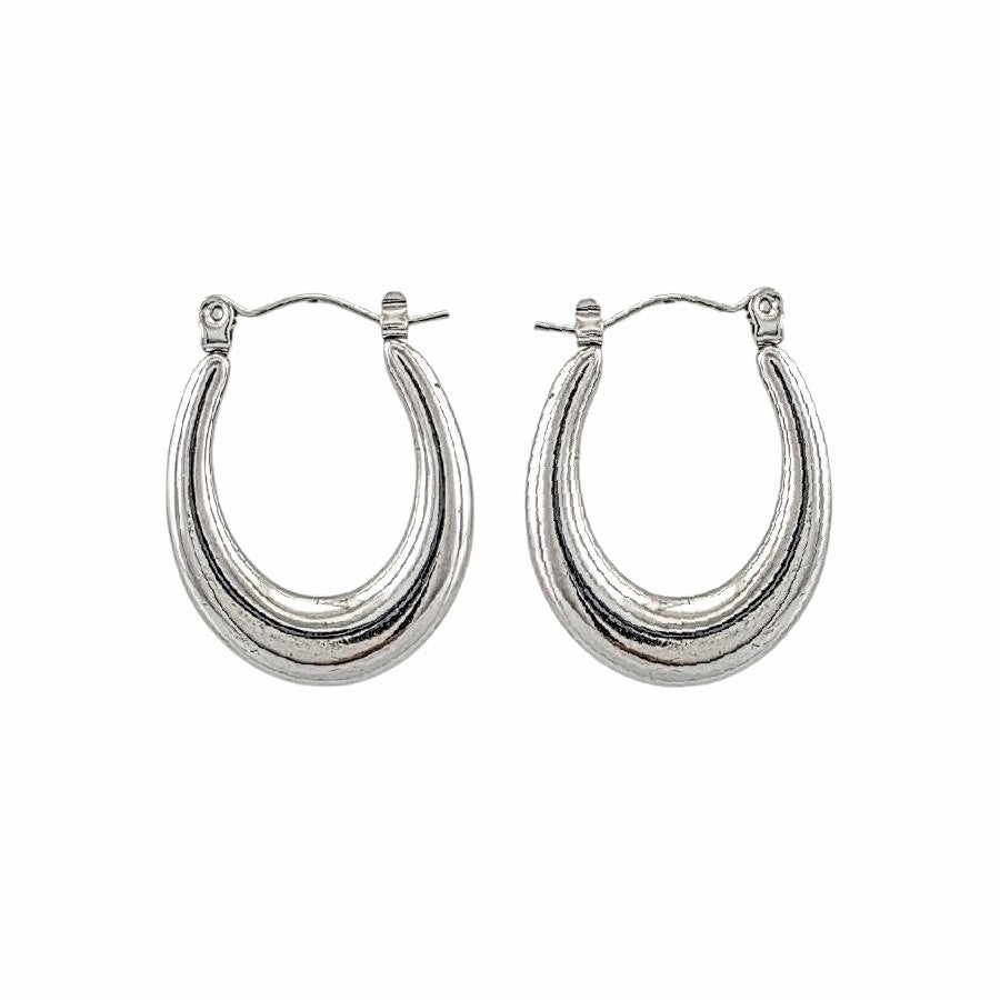 Boucles d’oreilles hypoallergéniques pour femme, format 20 x 26 mm.