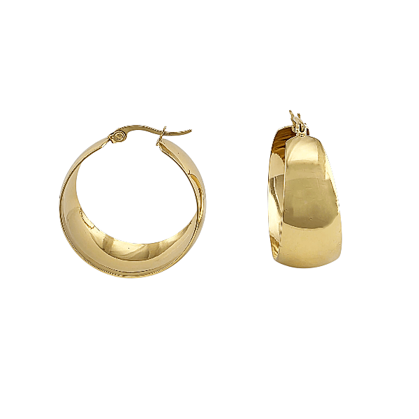 Créoles en acier inoxydable – Disponibles en doré ou argenté - Alberto Bijoux