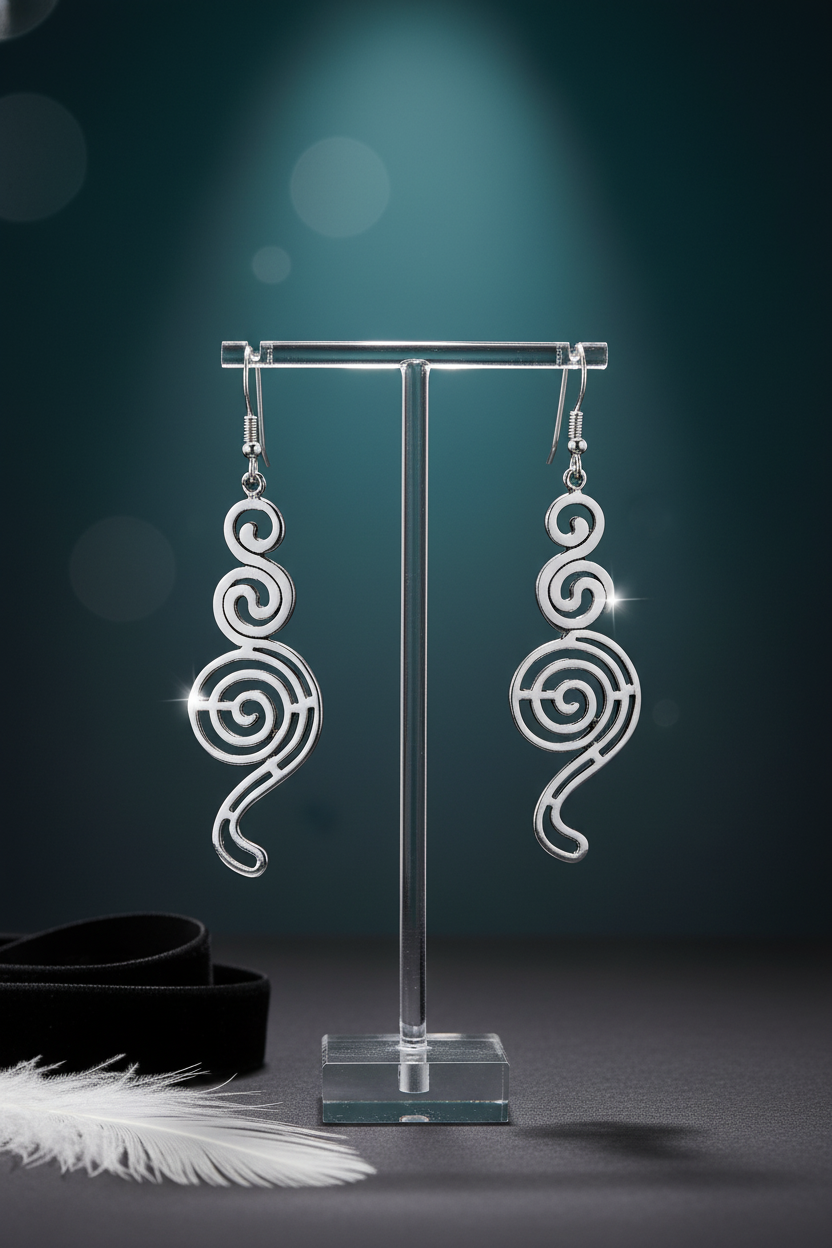 Boucles d’Oreilles Spirales en Argent 925 – Design Original - Alberto Bijoux