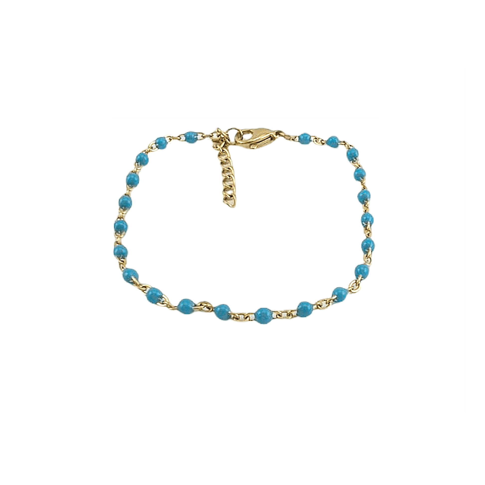 Bracelet “Luna Pop” – Chaînette Dorée à Perles Colorées (6 Couleurs) - Alberto Bijoux