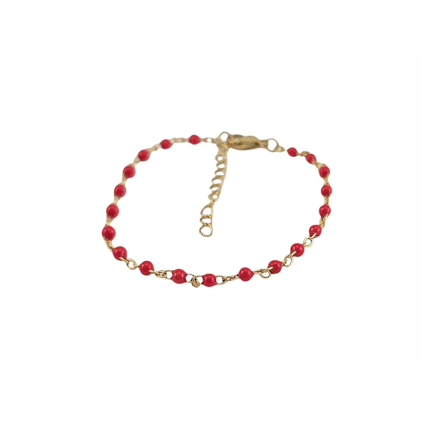 Bracelet “Luna Pop” – Chaînette Dorée à Perles Colorées (6 Couleurs) - Alberto Bijoux