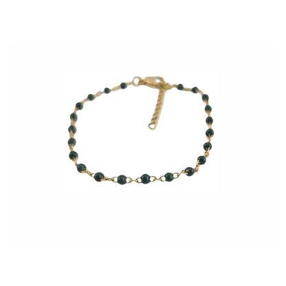 Bracelet “Luna Pop” – Chaînette Dorée à Perles Colorées (6 Couleurs) - Alberto Bijoux