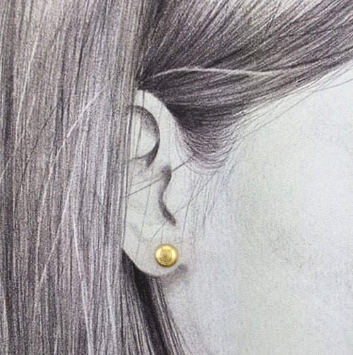 Mini Puces Boules Dorées - Alberto Bijoux