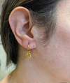 Fossila – Mini Fossil Gold Hoop Earrings