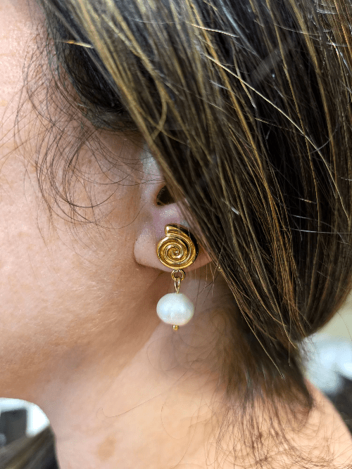 Perlina – Boucles Spirale & Perle - Alberto Bijoux