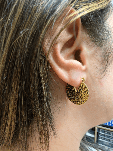 Solaréa – Créoles Martelées Dorées - Alberto Bijoux