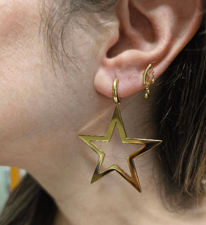 Éclat Astral – Boucles Étoile Dorées - Alberto Bijoux