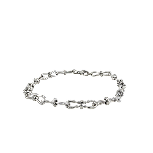 Stainless Steel Knot Chain Bracelet 