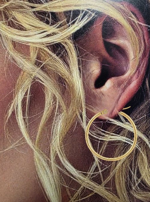 Ronda – Créoles Dorées Simples (2 mm) - Alberto Bijoux