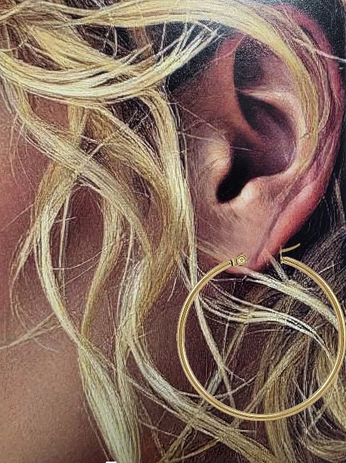 Ronda – Créoles Dorées Simples (2 mm) - Alberto Bijoux