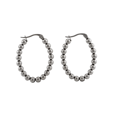 Boucles Sphères Dorées – Acier Inoxydable - Alberto Bijoux