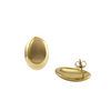 Boucles d’oreilles ovales dorées 23x15 mm – Alberto Bijoux Montréal