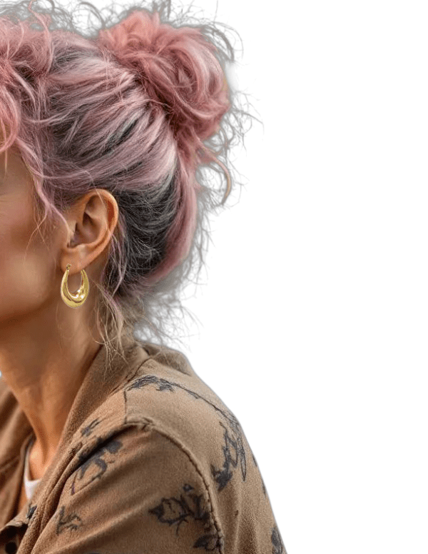 Créoles galbées 33x23 mm – Acier inoxydable doré ou argenté - Alberto Bijoux