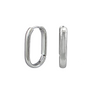Créoles ovales larges 25x4 mm en acier inoxydable argenté – boucles d’oreilles hypoallergéniques Montréal