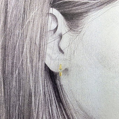 Mini Anneaux Perlés Dorés – 10mm - Alberto Bijoux