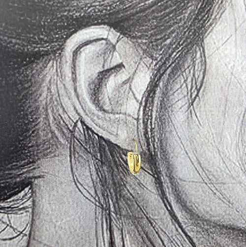 Anneau Bombé Doré – 20mm - Alberto Bijoux