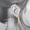 Vibe Sculpted Earrings – Gold Steel (20mm &amp; 30mm)