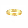 Bague dorée fine avec motif arrondi, délicate et empilable