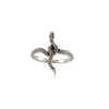 Bague en forme de serpent torsadé, design texturé en argent sterling 925, tailles 6 à 9