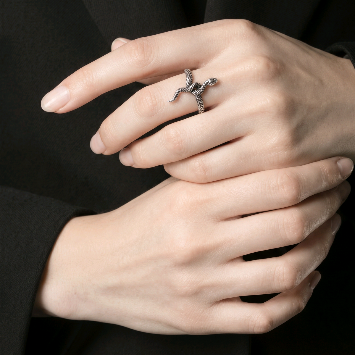 Bague "Serpent Mystique" – Argent Sterling 925  - Alberto Bijoux