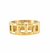 Bague dorée ajourée style cage en acier inoxydable, tailles 6 à 9 - Alberto bijoux