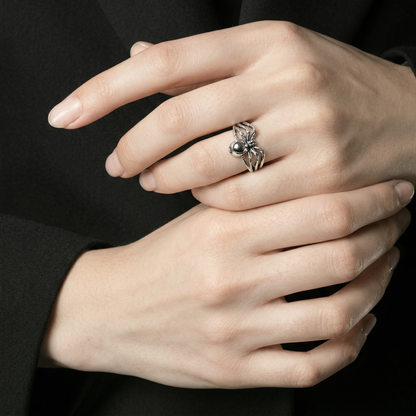 Aranea – Bague Araignée en Argent Sterling 925 - Alberto Bijoux