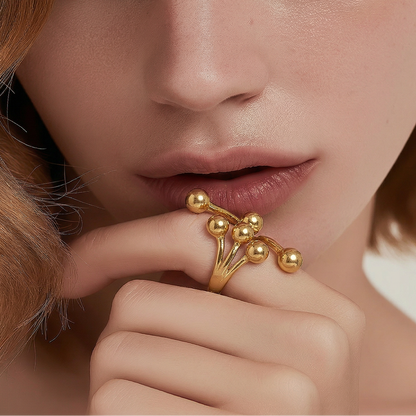 Bulle d’Or – Bague au Design Moderne - Alberto Bijoux
