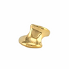 Bague dorée brillante au design sculptural, style contemporain, tailles 6 à 9 - Alberto bijoux