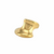 Bague dorée brillante au design sculptural, style contemporain, tailles 6 à 9 - Alberto bijoux