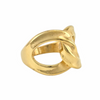 Bague dorée en forme de nœud croisé, design élégant et moderne -Alberto bijoux
