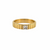 Bague dorée gravée avec pierre claire – tailles 6 à 9 - Alberto bijoux