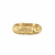 Bague dorée avec motif tressé en relief, finition brillante et texturée -Alberto bijoux 