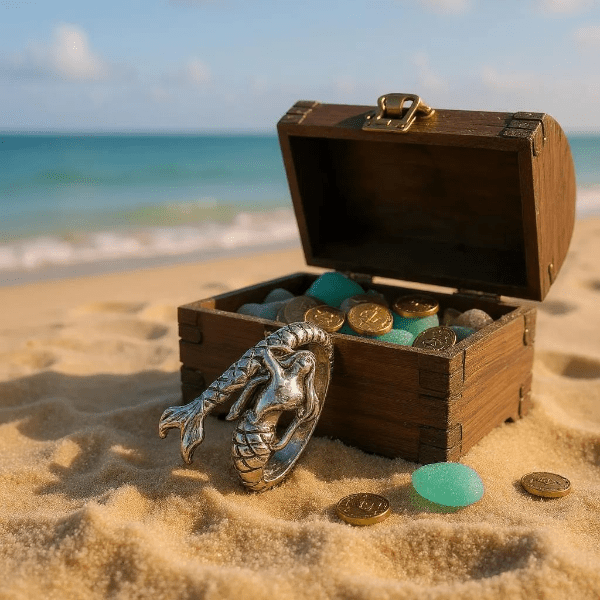 Sirène Majestueuse Argent Sterling 925 - Bague Océanique Sculptée - Alberto Bijoux