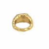 Bague dorée martelée ajustable – Nova par Alberto Bijoux