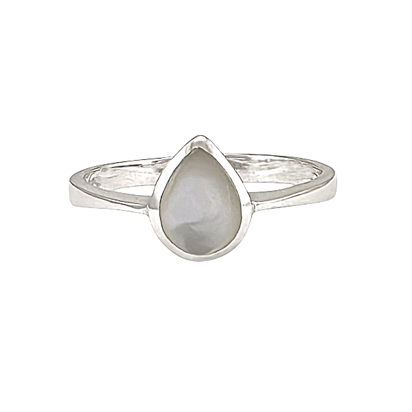 Bague Goutte Nacre de Perle - Argent Sterling 925 - Alberto Bijoux