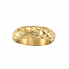 Bague dorée avec motif tressé en relief, finition brillante et texturée -Alberto bijoux