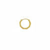 Anneau doré style bambou en acier inoxydable 10mm – piercing septum, lobe ou hélix