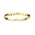 Bracelet bangle doré rigide pour femme avec découpe en forme d’éclair, au style moderne et audacieux – Alberto Bijoux