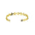 Bangle ouvert doré pour femme avec étoiles décoratives, au style céleste, tendance et féérique – Alberto Bijoux
