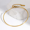 Bracelet ajustable fin doré pour femme, au style minimaliste, discret et raffiné – Alberto Bijoux