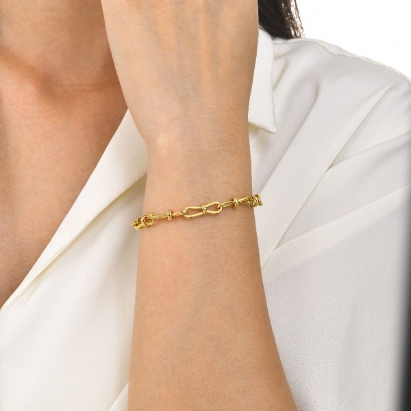 Nœud d'Or – Bracelet Chaîne Torsadée - Alberto Bijoux