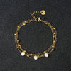 Bracelet délicat pour femme orné de perles blanches, au style doux, raffiné et romantique – Alberto Bijoux