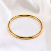 Bangle doré rigide de 4 mm pour femme, au design classique, épuré et élégant – Alberto Bijoux