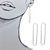 Boucles d’oreilles rectangulaires longues en argent sterling 925 – Alberto Bijoux Montréal