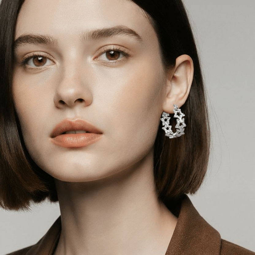 Boucles Sculptées Galaxy - Alberto Bijoux