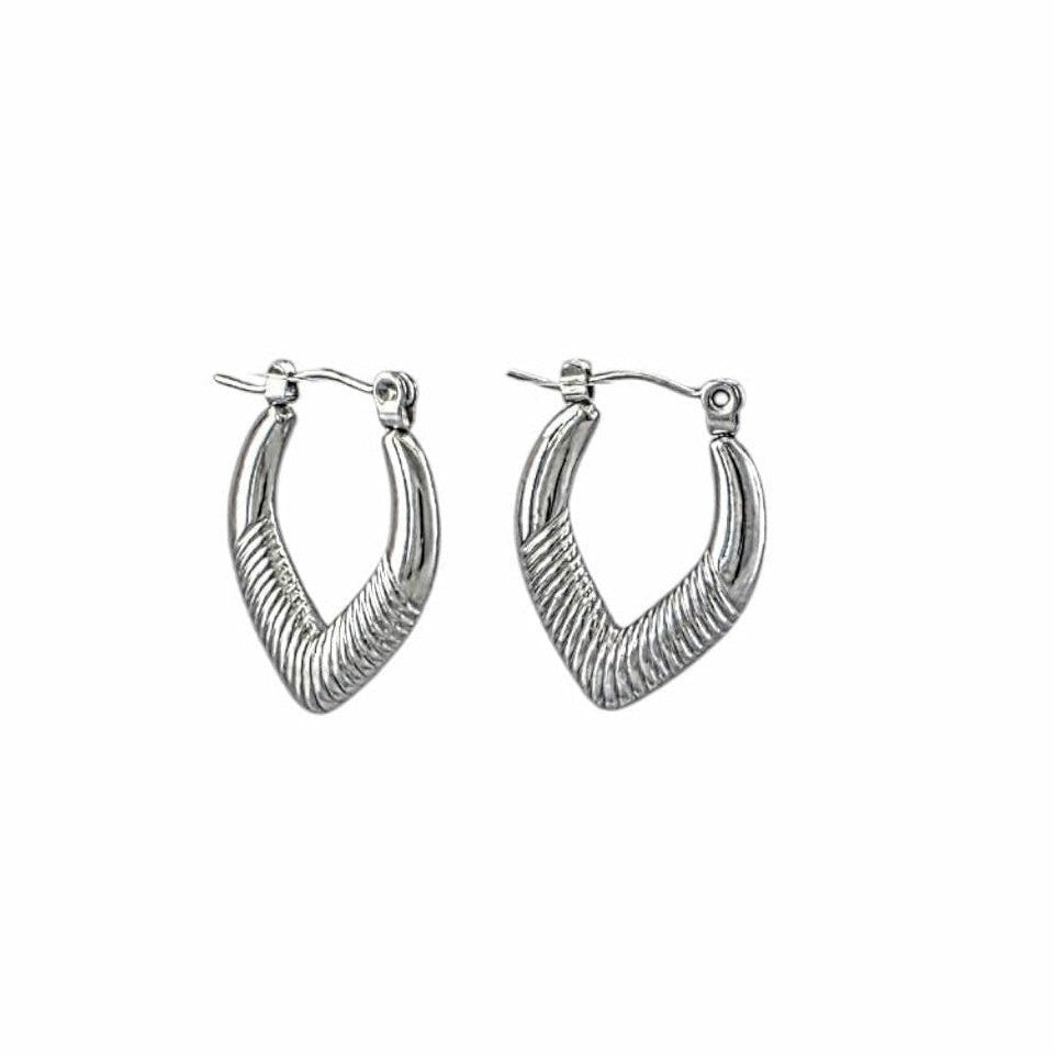 Boucles Sculptées Vibe Chevron - Alberto Bijoux